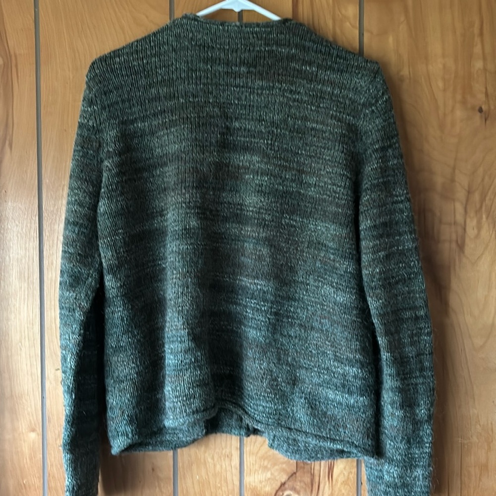 Evan-Picone green cardigan